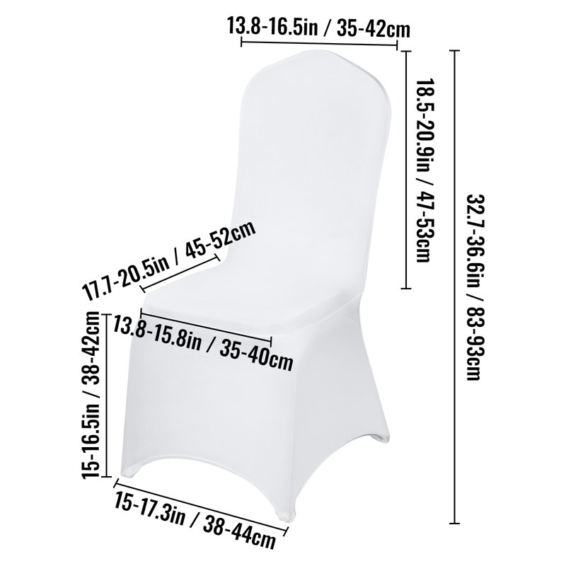 Latitude Run® White Chair Covers, Stretch Slipcovers for Wedding Wayfair